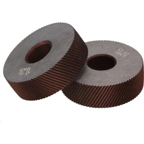 1 Pair 1.2mm Gear Hob Wheel Knurled Wheel Knife Textured Knurled Lathe Embossing wheel Machine Tools Accessories