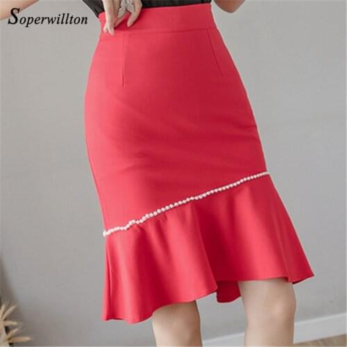 Женские юбки миди Soperwillton China At AliExpress