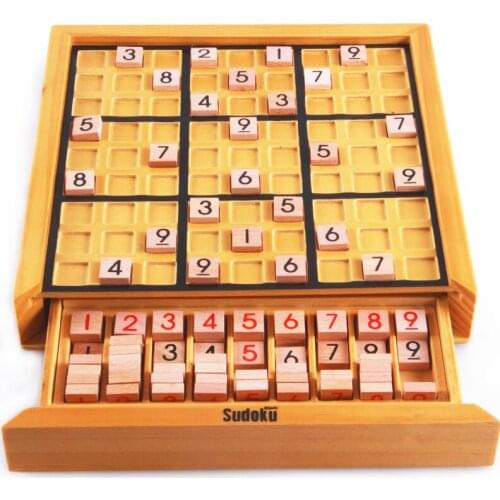 Sudoku Scratchable Latex Number Read Chess Exercise Logical Thinking Wooden Adult and Childrens Educational Toys