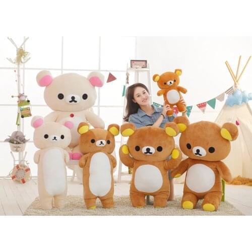 Super Soft Rilakkuma&Chicken Plush Toy Cute Cartoon Bear Stuffed Animal Doll Home Decoration Toys Kids Girlfriends Birthday Gift