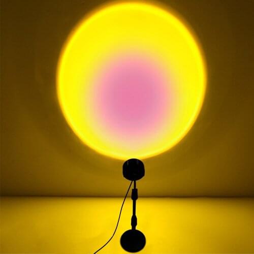 LED Rainbow Projection Lamp Sunset Lamp Bedroom Decoration Lighting Moon Lamp Night Lamp Jesus Red Projector USB