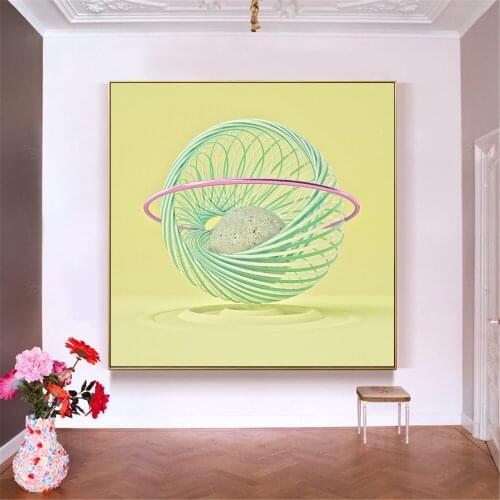 Creative Painting Abstract Pictures 3D Stereograph Model Art Print Decorative Canvas Picture For Living Room Quadros
