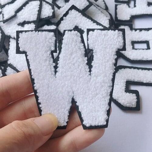 Embroidered Letters Iron On Patch Applique Alphabet Patches For Kid Clothing Bags Sewing Name Badge Jeans Patch Accessories