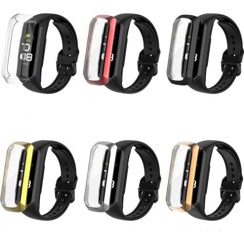 Hard Edge Screen Glass Protector Case Shell Frame For Samsung Galaxy Fit 2 SM-R220 Smartband Fit2 R220 Protective Bumper Cover