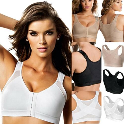 Women Sport Bra Top Posture Corrector Padded Bra Wireless Back Support Lift Up Female Brassiere Fitness Yoga Bra Underwear