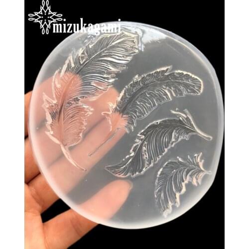 1pcs UV Resin Jewelry Liquid Silicone Mold Feather Resin Charms Molds For DIY Pendant Intersperse Decorate Making Jewelry