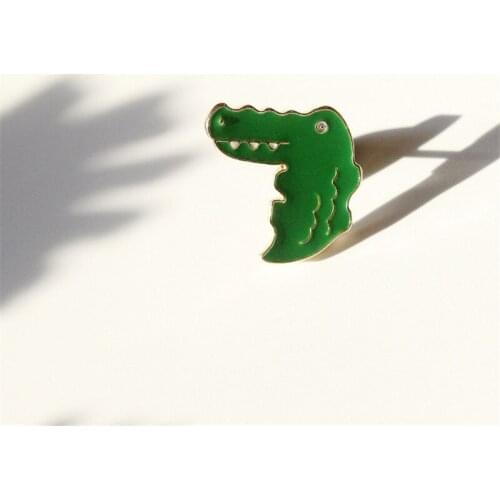 1PC Funny Cartoon Animals Dinosaur Enamel Brooch Pins For Women Men Kids Punk Badges Bag Clothes Lapel Pin Jewelry Gift P670