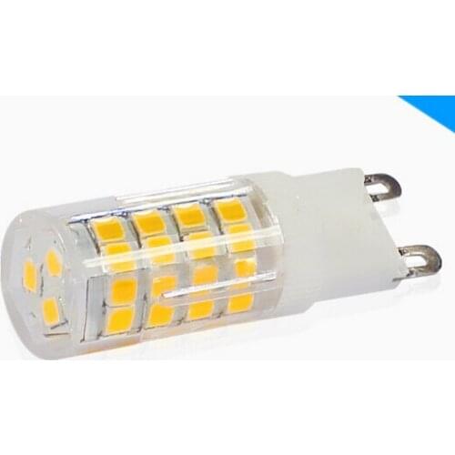 100PCS 5W 7w G9 Pin SMD2835 LED corn crystal Bulb,51 leds 75 leds,led Ceramic Spotlight chandelier Bulb AC110v 220v 360 degree