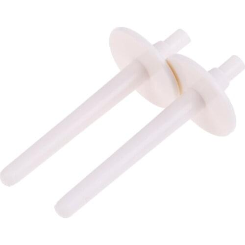 2pcs/Set Spool Pins Spoon Stand Holder White Plastic Sewing Machine Parts Sewing Tools Knitting Accessories 6.7cm x 2.7cm