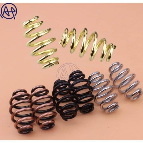 3.1" 4colors Motorcycle Barrel Coiled Solo Seat Springs Cafe Racer Seat Springs Nut for Harley 883 Bobber Chopper Custom Softail