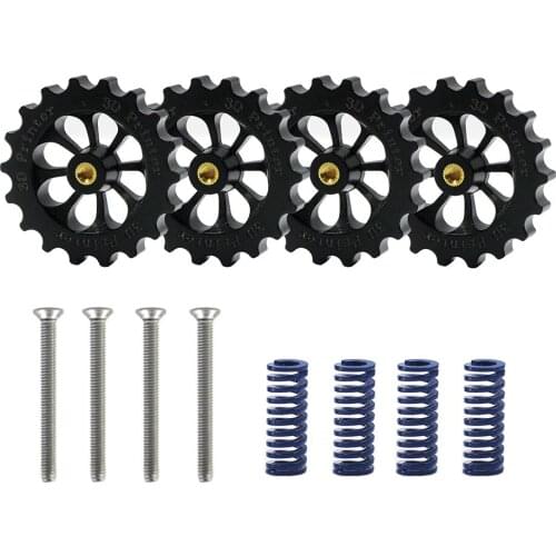 4 Set/Lot 3D Printer Parts Heated Bed Spring Leveling Kit+M4*40 Screw&Nut For Creality CR-10 / CR-10s / Mini Ender 3 3D Printers
