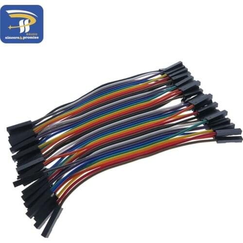 40PCS Dupont 10CM Female To Female (F-F) Jumper Wire Ribbon Cable for Arduino