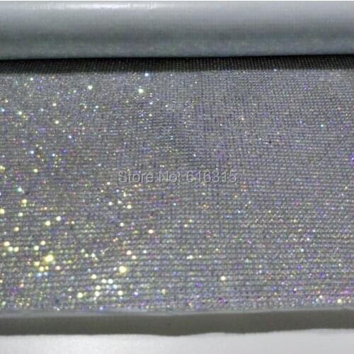 Diamond sheet white base with silver ab size 120*45CM each ;wholesale price in dancing wear boot decoration rhinestone chains
