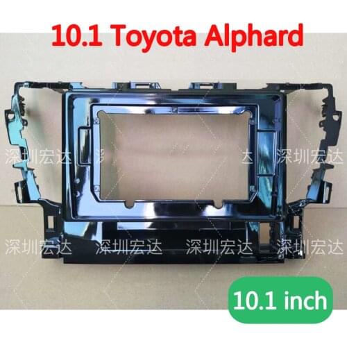 Car Fascias Navigation Frame Dash Frame Kit For 10.1" Universal Android Multimedia Player For Toyota Alphard