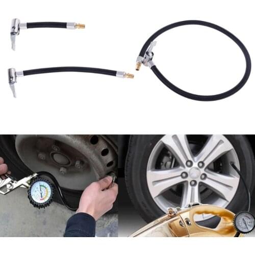 Car Tire Air Inflator Extension Hose Adapter Locking Air Chuck twist-on Lock connection with standard fine thread