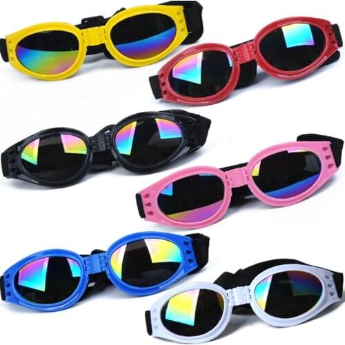 Colors foldable Pet Dog glasses medium Large Dog pet glasses Pet eyewear waterproof Dog Protection Goggles UV Sunglasses