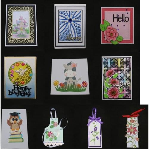 Flower owl Metal Cutting Dies Stencil DIY Scrapbooking Album Stamp Paper Card Embossing Crafts Decor