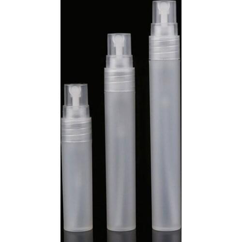 Mini Travel Portable Transparent Glass Perfume Bottle 5ml 8ml 10ml Spray Empty Parfum Cosmetic Plastic Sample Vial With Atomizer