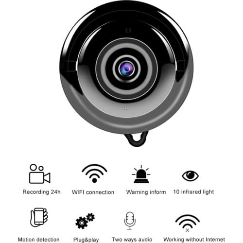 Mini Camera Wifi 1080P Home Security Wireless IP Camera CCTV Infrared Night Vision Motion Detection SD Card Slot Audio V380