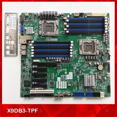 Original Server Motherboard For Supermicro X9DB3-TPF Support E5-2600V1-V2CPU DDR3 Good Quality