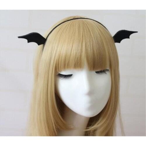 Cute Women Girl Headbands Halloween Animal Ears Devil Wings Bat Cosplay Hairband Hair Band Costume Party B487