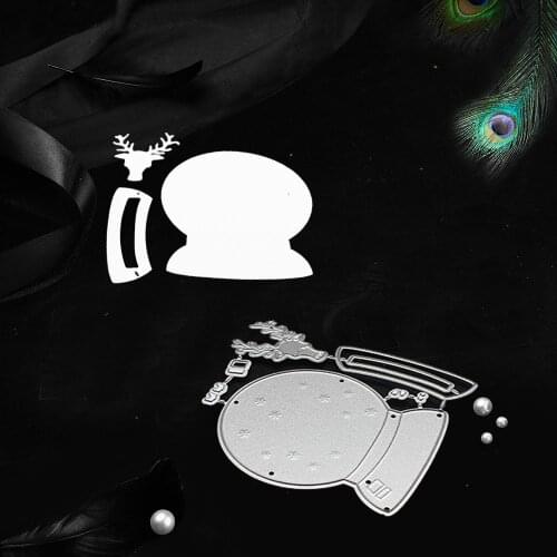 Christmas Snow Deer Carbon Steel Knife Mold Home Decoration Cutting Dies Animals Festival Decor