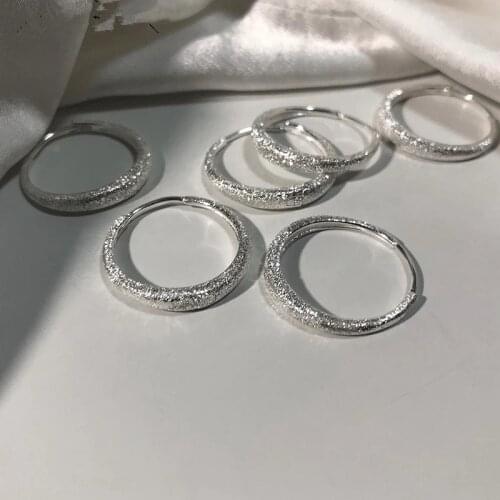 925 Sterling Silver Sparkling Round Hoop Earrings For Women Simple Geometric Creative Earrings Party Jewelry eh1089