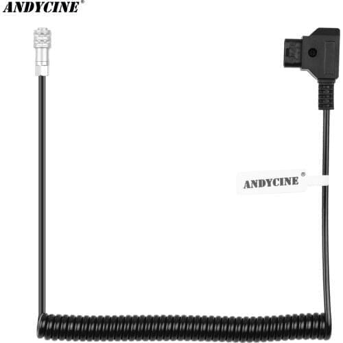 ANDYCINE Coiled D-Tap to BMPCC 4K/6K Weipu Power Cable for Blackmagic Pocket Cinema Camera 4K/6K & V Mount Gold Mount Battery