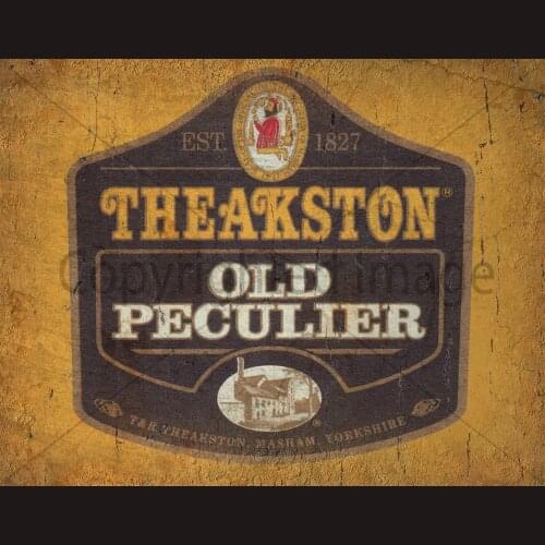 Theakston Old Peculier Beer METAL TIN SIGN POSTER WALL PLAQUE