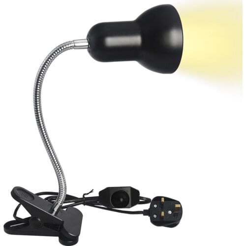 UVB E27 Pet Reptile Lighting Clip-on Bulb Lamp Holder Turtle Basking UV Heating Lamp Tortoises Light Lizards Lighting EU Plug