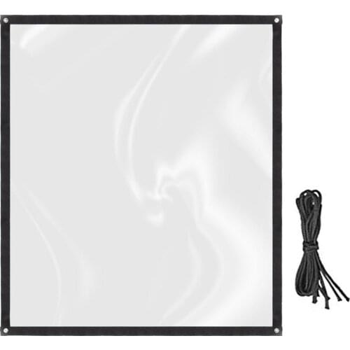 Waterproof Tarpaulin Rainproof Plant Cover Tarp With Grommets Transparent Tarpaulin Film Cover For Garden Balcony Flower Plants