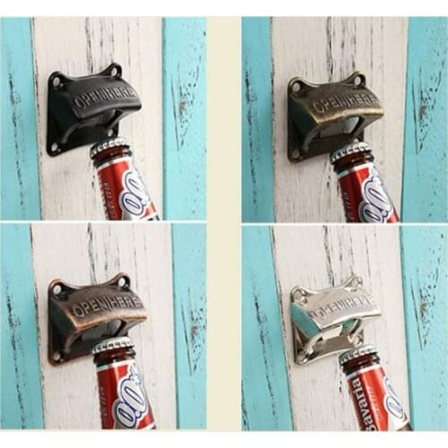 YYSD 3Pc Vintage Bottle Opener Wall Mounted Wine Beer Opener Tools Bar Drinking Accessories Home Decor Kitchen Party Supplies