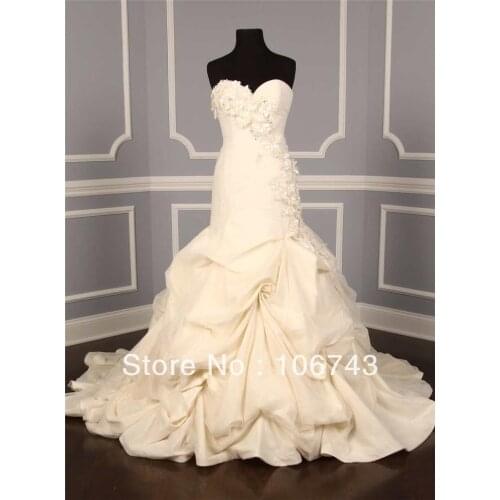 Dress Free shipping 2016 organza wedding dresses AUTHENTIC Anne Barge Avery Light Ivory Tulle Ballgown Couture Bridal Gown NEW