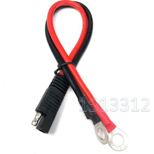 10AWG 30CM SAE To O Ring Terminal Harness 2 Pin Quick Disconnect Plug SAE Connection Motorcycle, Car, Tractor -60 - 200 Celsius