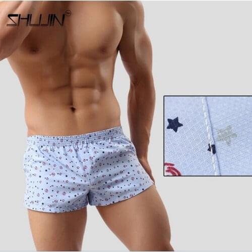 2021 Men Printed Shorts Casual Shorts Elasticized Waist Boxer Underwear Men Arrow Pants Elasticized Waistband Underwear