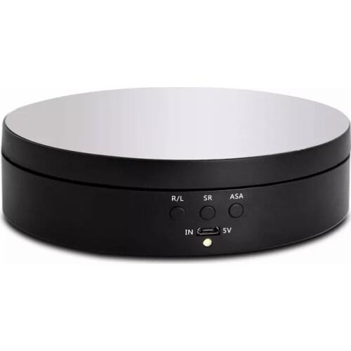 3 Speeds Electric Rotating Display Stand Mirror Turntable Jewelry 360 Degree Display Stand Base for Photography Video Shoot