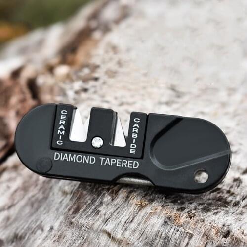 Sharpener Diamond Tool Camp Gear Hike Tungsten Ceramic Sharpen Fish Hook Pocket Carbide Knife Whetstone Outdoor Portable Tools