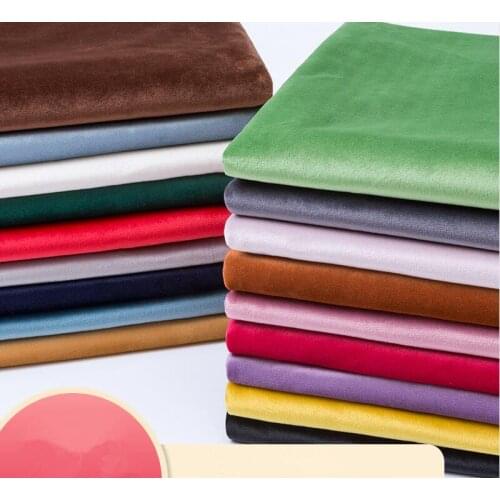 Solid Color Velvet Cloth Dutch Short Plush Cloth Fabric For Handmade DIY Pillow Sofa Curtain Home Decoration Fabric