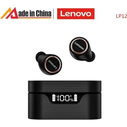 Lenovo LP12 TWS Wireless Earphone Bluetooth 5.0 TWS with Mic Hifi Stereo Sport Earbuds Headphone