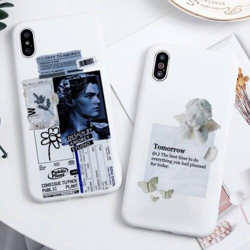 Sticky Note Fashion Art Design Sticker Phone Case Candy Color for iPhone 6 7 8 11 12 s mini pro X XS XR MAX Plus high quality
