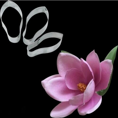Magnolia Flower & Cut Silicone Mold Fondant Mould Cake Decorating Tools Chocolate Gumpaste Mold, Sugarcraft, Kitchen Accessories