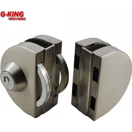 Non perforated glass door lock double door glass anti-theft lock double glass anti-theft lock store glass lock 668A
