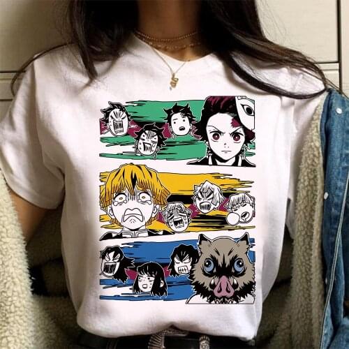 Demon Slayer Kimetsu No Yaib T Shirt Women Streetwear Men Tshirt Ulzzang Kawaii Harajuku T-shirt Clothes Top Tee