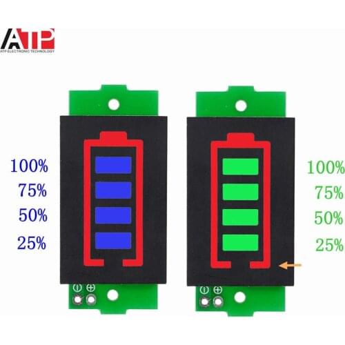 1-8S 1S/2S/3S/4S Single 3.7V Lithium Battery Capacity Indicator Module 4.2V Display Electric Vehicle Battery Power Tester Li-ion