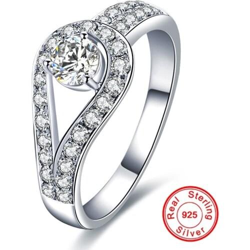 Кольца с фианитами для женщин 花点点 China At AliExpress