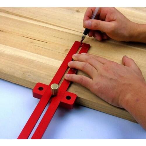 Aluminum Alloy crossed ruler woodworking T type Scriber,Woodworking Ruler