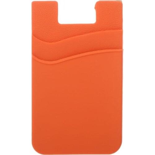 Fashion Adhesive Sticker Back Cover Card Holder Case Pouch For Cell Phone Cards Organizer