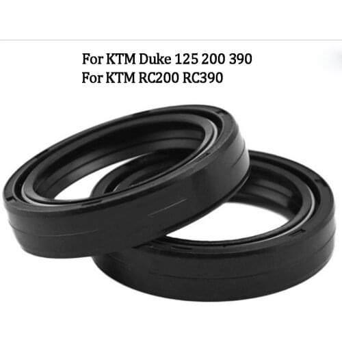 Motorcycle High Quality Front Fork Damper Oil Seal Rubber Shock Absorber Double Spring For KTM Duke 125 200 390 RC200 RC390