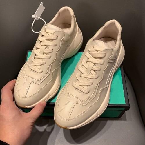 Mens Shoes 2020 Trendy Brand Autumn Breathable Leather Mens Casual Sports Couple Wild Trend Womens Shoes For Women Sneakers