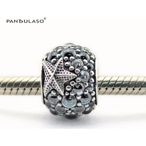 Oceanic Starfish Charm 925 Silver Original Beads For Jewelry Making For European Woman Bracelets DIY Sterling Silver Beads